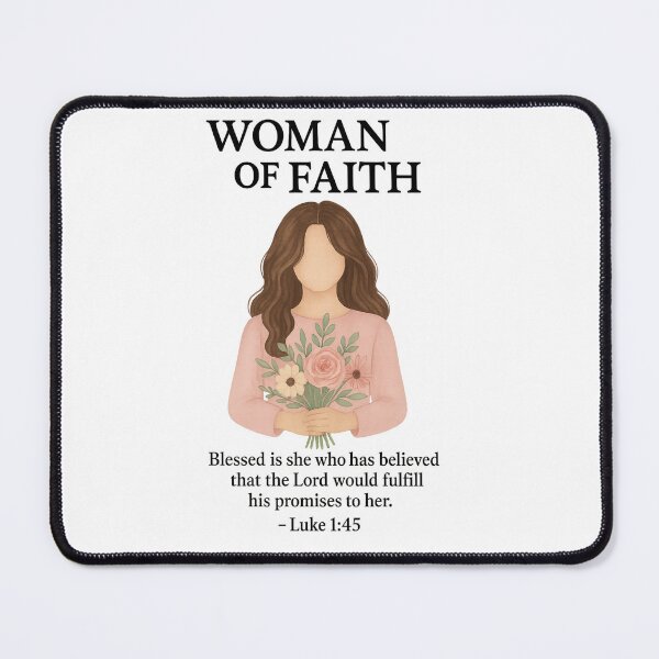 Item preview, Woman of Faith – Luke 1:45 Scripture Design | Blessed Is She designed and sold by Livybugdesigns.