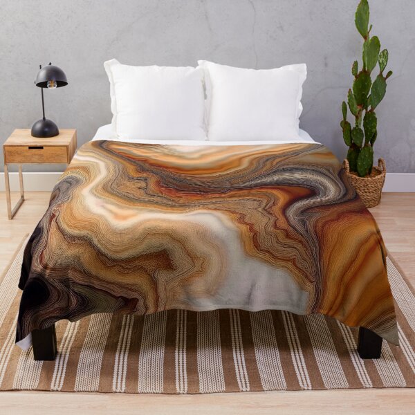 Item preview, Caramel Waves - Abstract Marble designed and sold by RockitBaby.