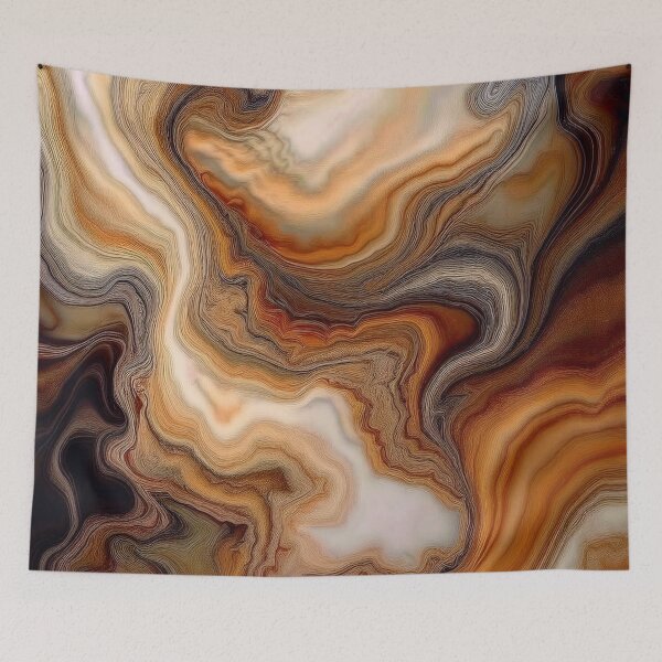 Item preview, Caramel Waves - Abstract Marble designed and sold by RockitBaby.