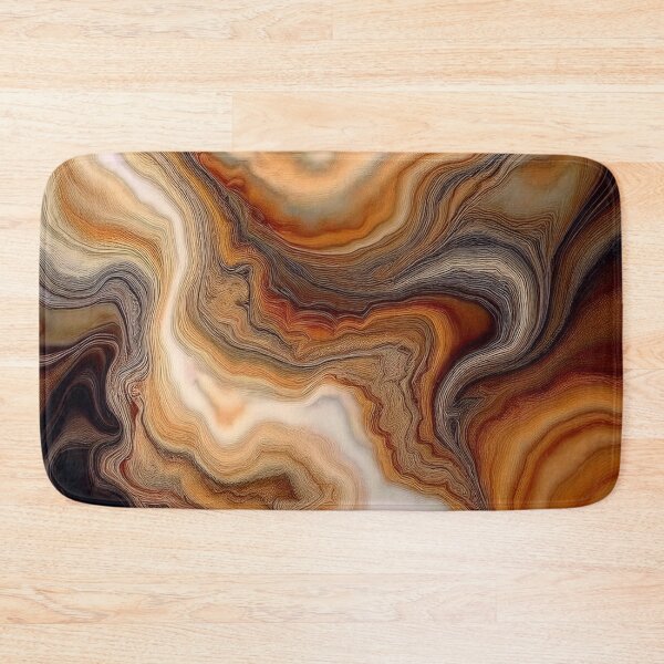 Item preview, Caramel Waves - Abstract Marble designed and sold by RockitBaby.