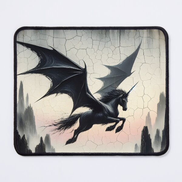 Item preview, Black Alicorn, Ai Generated Art designed and sold by ACC .