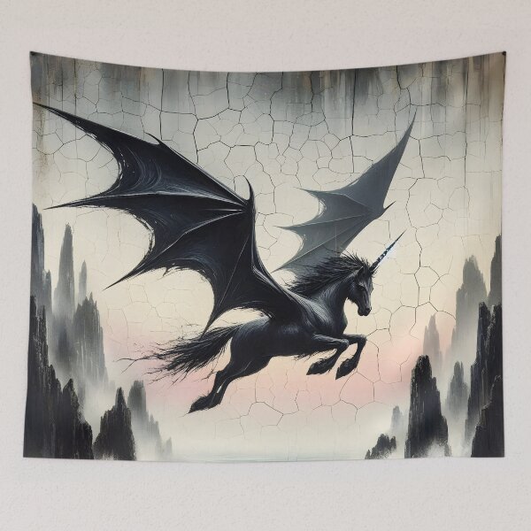 Item preview, Black Alicorn, Ai Generated Art  designed and sold by ACC .