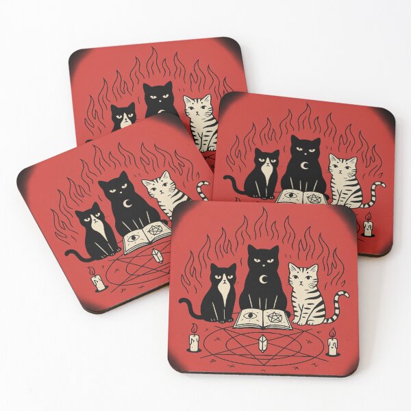 Item preview, Witchy Cats – Occult Feline Ritual Design designed and sold by ✸Mikaia✸.
