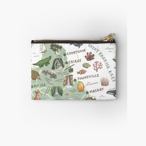 Item preview, Map of Queensland, Australia - Green designed and sold by Those Pencil Shavings.