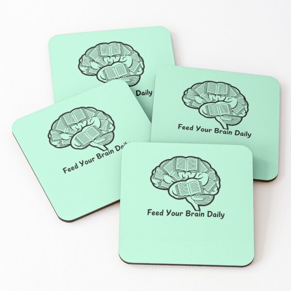 Item preview, Feed Your Brain Daily – Educational Motivational Design designed and sold by Amr Darwish Graphic designer.