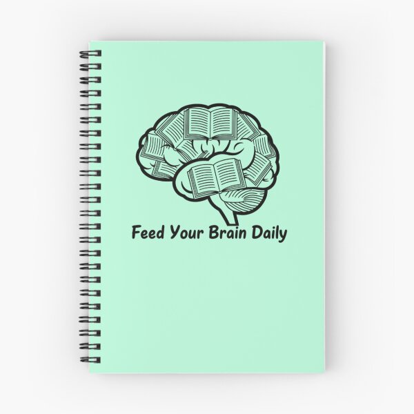 Item preview, Feed Your Brain Daily – Educational Motivational Design designed and sold by Amr Darwish Graphic designer.