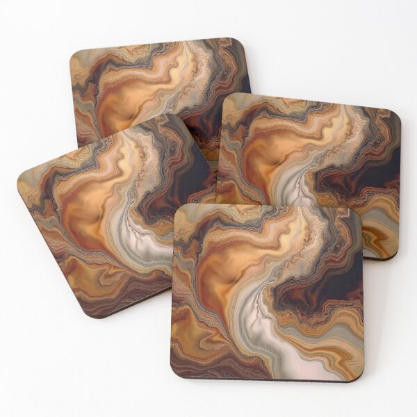 Item preview, Caramel Abstract Elegance - Abstract Marble designed and sold by RockitBaby.