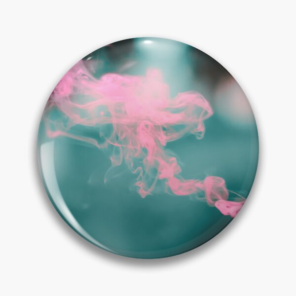 Item preview, Vivid Pink Smoke Trail Against Teal Background - Abstract Color Contrast designed and sold by MDB_Shop.