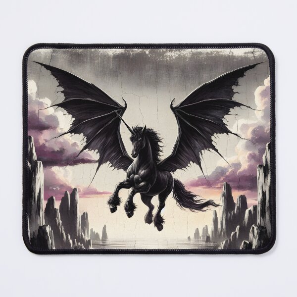 Item preview, Black Alicorn, Ai Generated Art designed and sold by ACC .