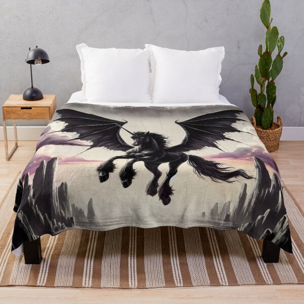 Item preview, Black Alicorn, Ai Generated Art designed and sold by ACC .