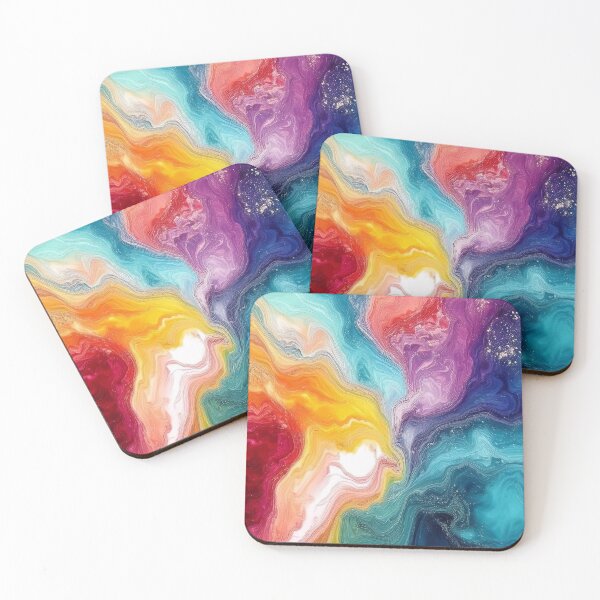 Item preview, Rainbow Motion in Stone - Abstract Marble designed and sold by RockitBaby.