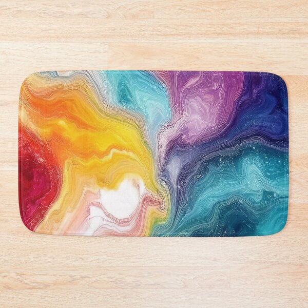 Item preview, Rainbow Motion in Stone - Abstract Marble designed and sold by RockitBaby.