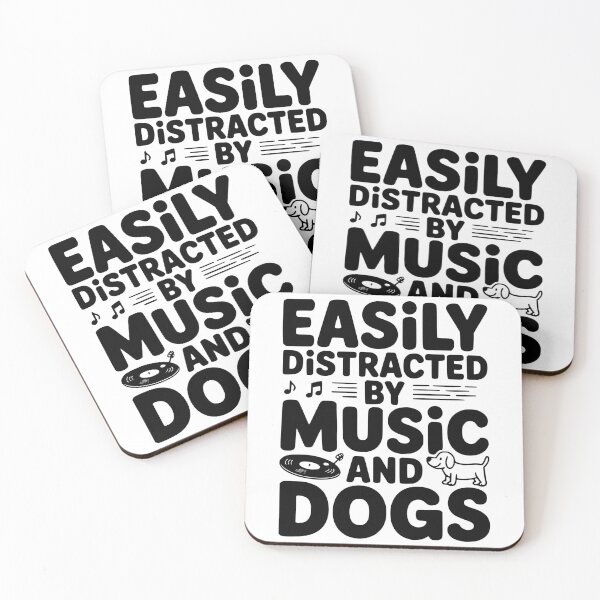 Item preview, Easily Distracted by Music and Dogs designed and sold by Frank Ring.