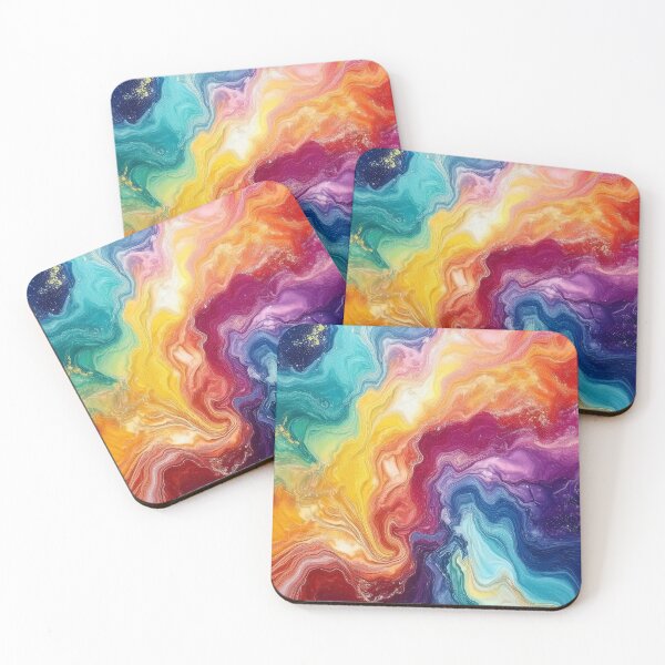 Item preview, Rainbow Serene Swirls - Abstract Marble designed and sold by RockitBaby.