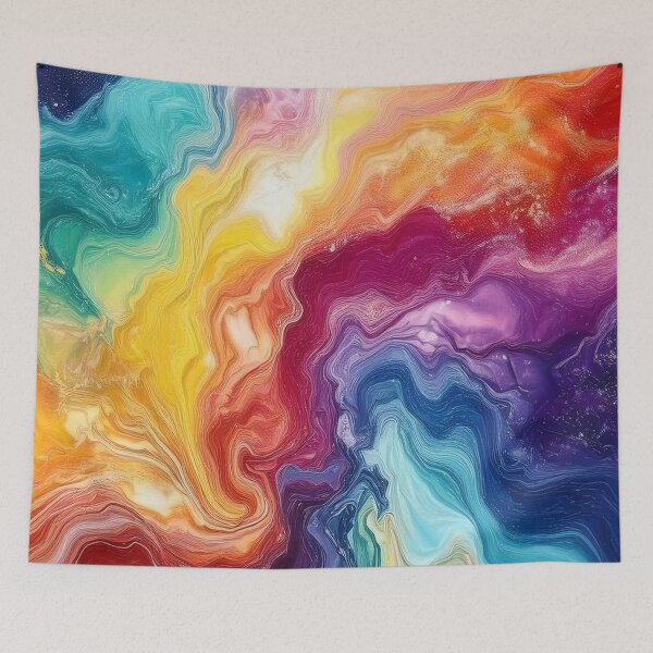 Item preview, Rainbow Serene Swirls - Abstract Marble designed and sold by RockitBaby.