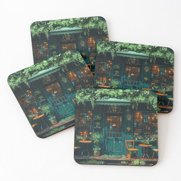 Item preview, Cozy Cottagecore Coffee Garden Cafe designed and sold by Oniyasha.