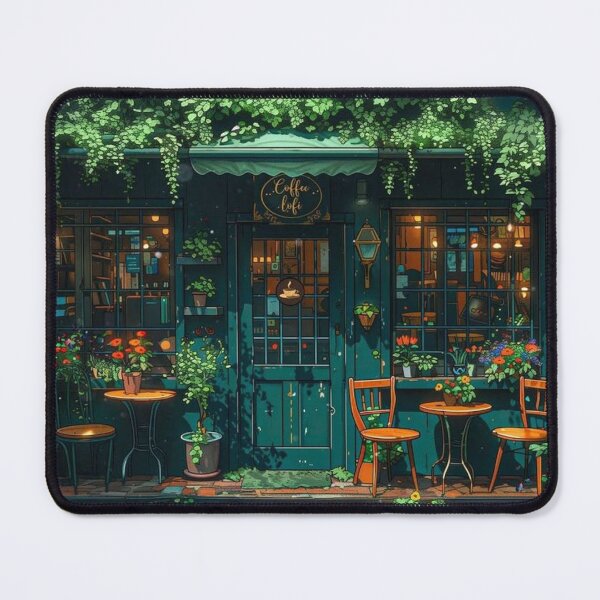 Item preview, Cozy Cottagecore Coffee Garden Cafe designed and sold by Oniyasha.