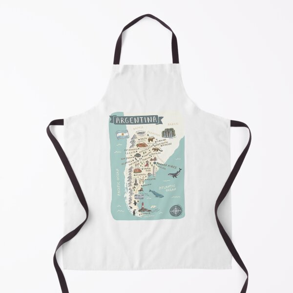 Item preview, Map of Argentina - Teal designed and sold by Those Pencil Shavings.