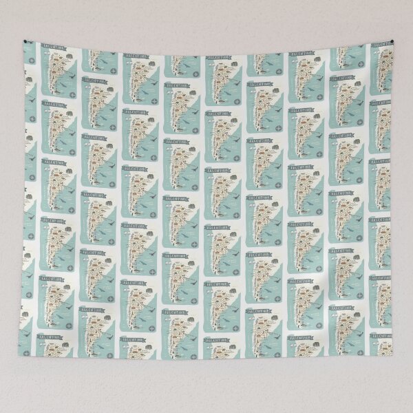 Item preview, Map of Argentina - Teal designed and sold by Those Pencil Shavings.