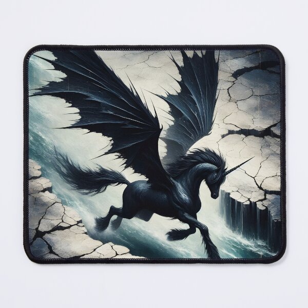 Item preview, Black Alicorn, Ai Generated Art designed and sold by ACC .
