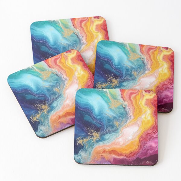 Item preview, Modern Rainbow - Abstract Marble designed and sold by RockitBaby.