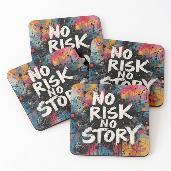 Item preview, No Risk No Story, you, gifts, funny,  designed and sold by Ewelina  Niemiec.