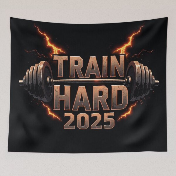 Item preview, Train Hard 2025 – power, motivation and extreme workout designed and sold by LoomisDreams.