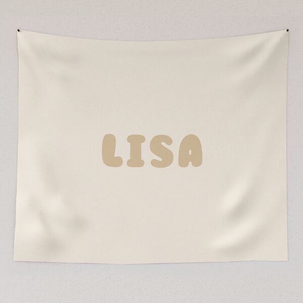 Item preview, Beige Lisa – Minimalist Personalized Name Design designed and sold by karolinahinc.
