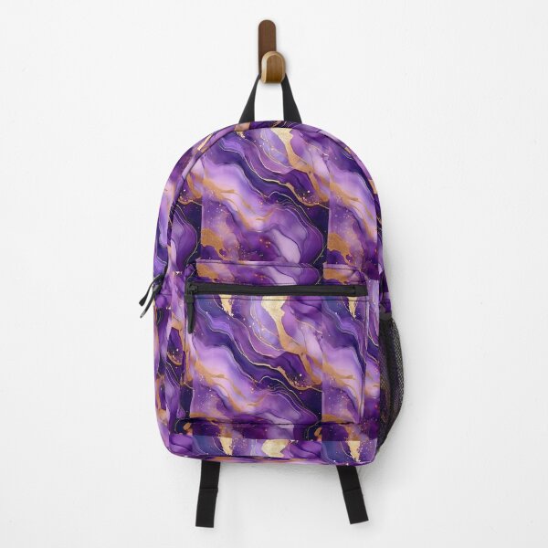 Item preview, Purple and Gold Color Veins - Abstract Marble designed and sold by RockitBaby.