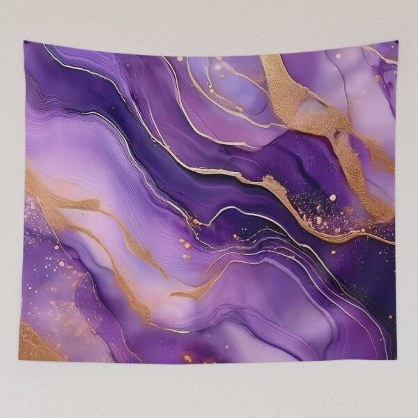 Item preview, Purple and Gold Color Veins - Abstract Marble designed and sold by RockitBaby.