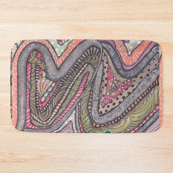 Item preview, Hearts in Plants | Whimsical Watercolor Zentangle Art Print designed and sold by ColorWander.
