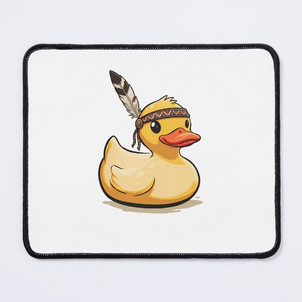 Item preview, Cute Yellow Duck with Colorful Feather Headband designed and sold by Kids Art 4U.