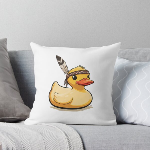 Item preview, Cute Yellow Duck with Colorful Feather Headband designed and sold by Kids Art 4U.