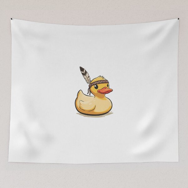 Item preview, Cute Yellow Duck with Colorful Feather Headband designed and sold by Kids Art 4U.