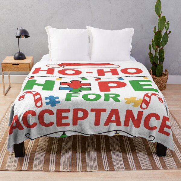 Item preview, Ho Ho Hope for Acceptance – Autism Awareness Christmas Design designed and sold by techtrinket.