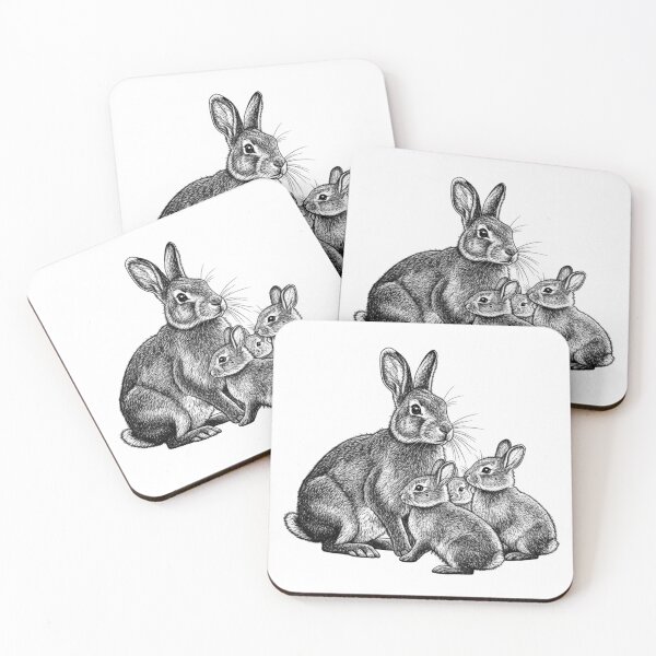 Item preview, Rabbit family designed and sold by SommeryLaser.