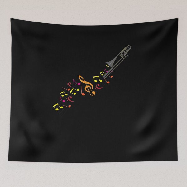 Item preview, Trombone And Musical Notes designed and sold by TomGiantDesigns.