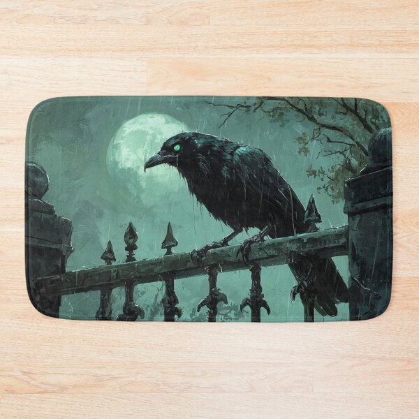 Item preview, Gothic Raven Moonlit Cemetery Night designed and sold by Oniyasha.