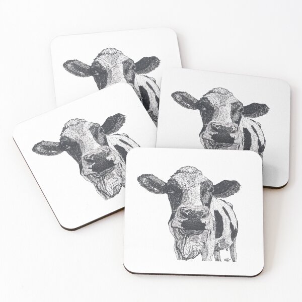Item preview, Cow in ink designed and sold by Luke Landwehr.
