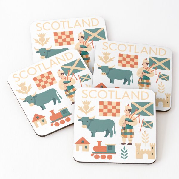 Item preview, Colorful Scotland Travel Icons designed and sold by Gaby112703.