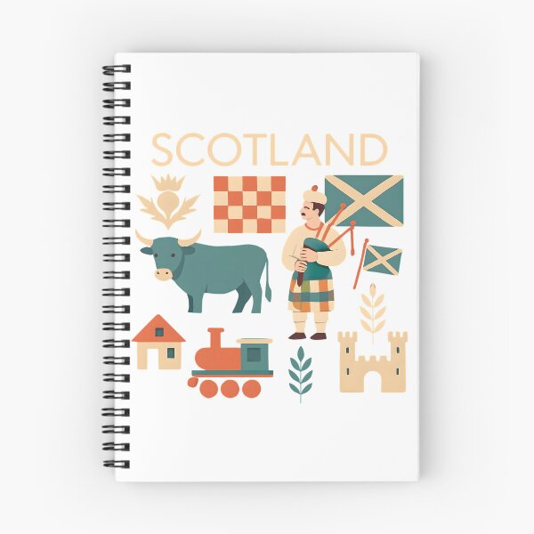 Item preview, Colorful Scotland Travel Icons designed and sold by Gaby112703.