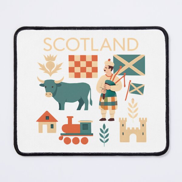 Item preview, Colorful Scotland Travel Icons designed and sold by Gaby112703.