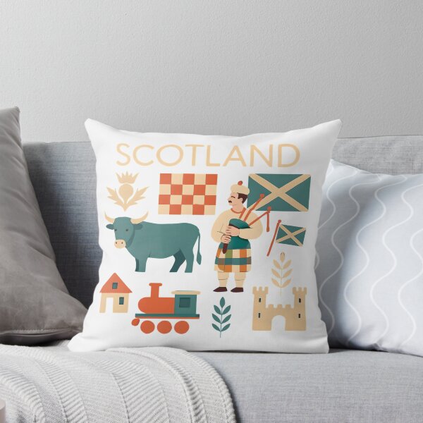Item preview, Colorful Scotland Travel Icons designed and sold by Gaby112703.