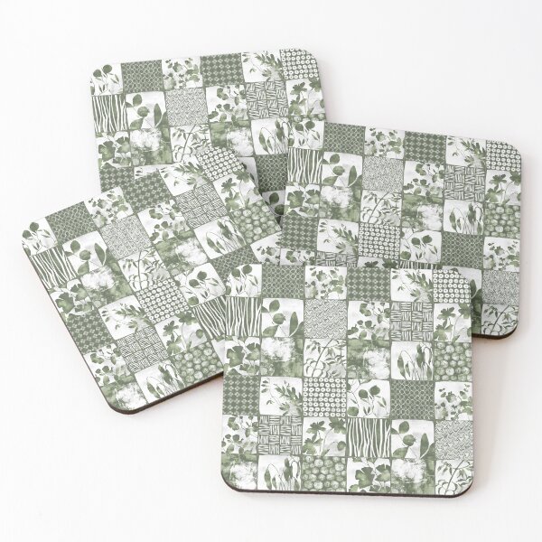 Item preview, Nippon Cheater Quilt Olive Sage Green White designed and sold by Delinda Graphic Studio.