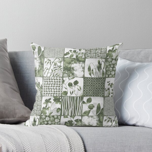 Item preview, Nippon Cheater Quilt Olive Sage Green White designed and sold by Delinda Graphic Studio.