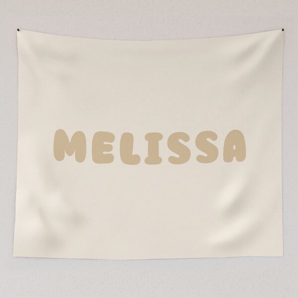 Item preview, Beige Melissa – Minimalist Personalized Name Design designed and sold by karolinahinc.