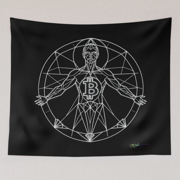 Item preview, Bitcoin Halo Geometry – Spiritual Crypto Energy Symbol designed and sold by Benito Del Ray.
