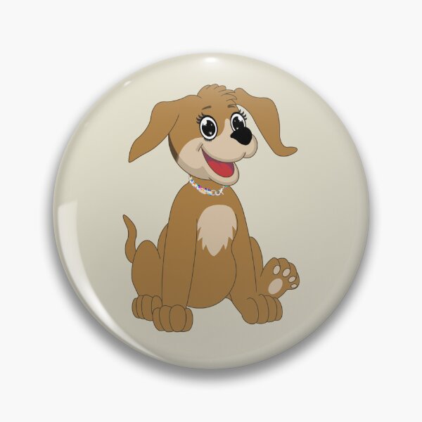 Item preview, Happy cartoon dog, beige designed and sold by HA-Design-Kunst.