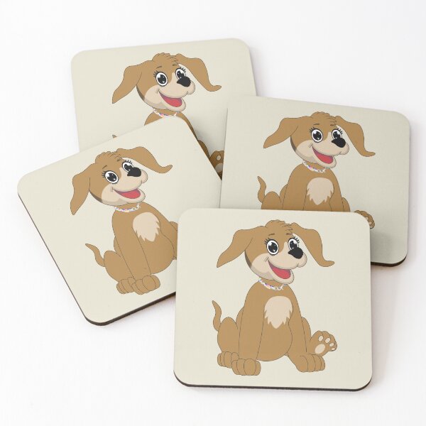 Item preview, Happy cartoon dog, beige designed and sold by HA-Design-Kunst.