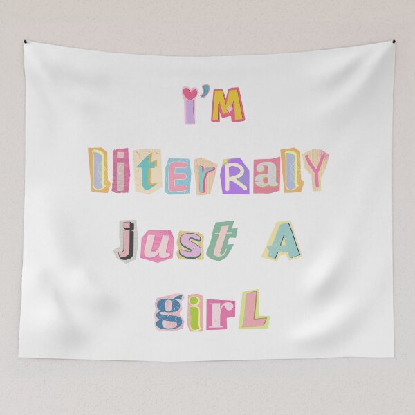 Item preview, Retro Magazine Letters - “I’m Literally Just A Girl” designed and sold by SaltedBeachPaperie.